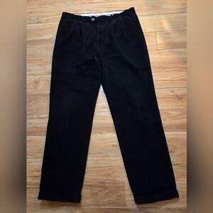 Polo Ralph Lauren Corduroy Pants Mens Black Cuffed Vintage 90s 36x32